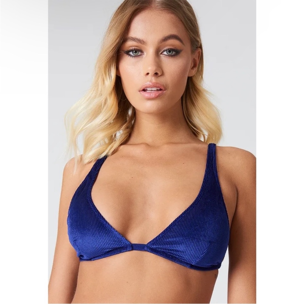 NEW FREE PEOPLE Magic Hour Soft Bra in Blue Size Medium
